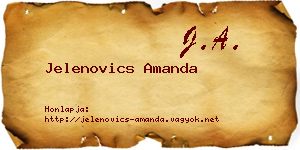 Jelenovics Amanda névjegykártya